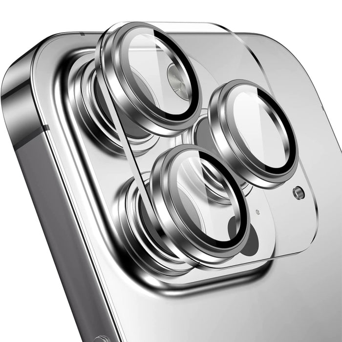 Para iPhone 14 Pro / 14 Pro Max ENKAY Hat-Prince 9H Lente de cámara trasera Película de aleación de aluminio de vidrio templado