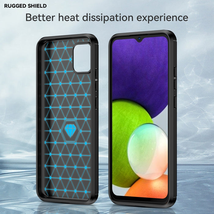 Caja de teléfono TPU de fibra de carbono con textura cepillada, For Samsung Galaxy F04, For Xiaomi Redmi K60E, For Xiaomi Poco C50, For Xiaomi Redmi Note 12 Pro Speed, For Infinix Note 12i, For Infinix Hot 12 Play, For Infinix Hot 12 Play NFC          ...