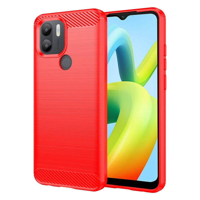 Caja de teléfono TPU de fibra de carbono con textura cepillada, For Samsung Galaxy F04, For Xiaomi Redmi K60E, For Xiaomi Poco C50, For Xiaomi Redmi Note 12 Pro Speed, For Infinix Note 12i, For Infinix Hot 12 Play, For Infinix Hot 12 Play NFC          ...