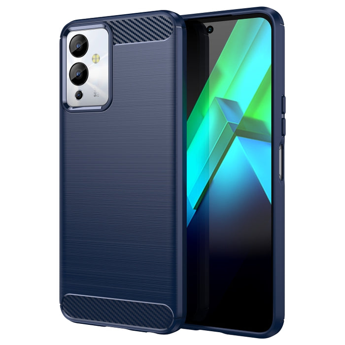 Caja de teléfono TPU de fibra de carbono con textura cepillada, For Samsung Galaxy F04, For Xiaomi Redmi K60E, For Xiaomi Poco C50, For Xiaomi Redmi Note 12 Pro Speed, For Infinix Note 12i, For Infinix Hot 12 Play, For Infinix Hot 12 Play NFC          ...