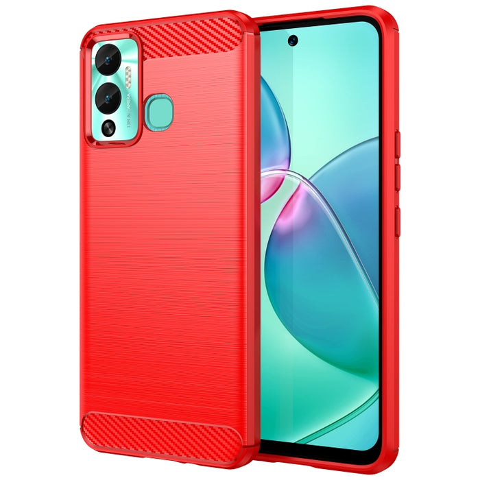 Caja de teléfono TPU de fibra de carbono con textura cepillada, For Samsung Galaxy F04, For Xiaomi Redmi K60E, For Xiaomi Poco C50, For Xiaomi Redmi Note 12 Pro Speed, For Infinix Note 12i, For Infinix Hot 12 Play, For Infinix Hot 12 Play NFC          ...