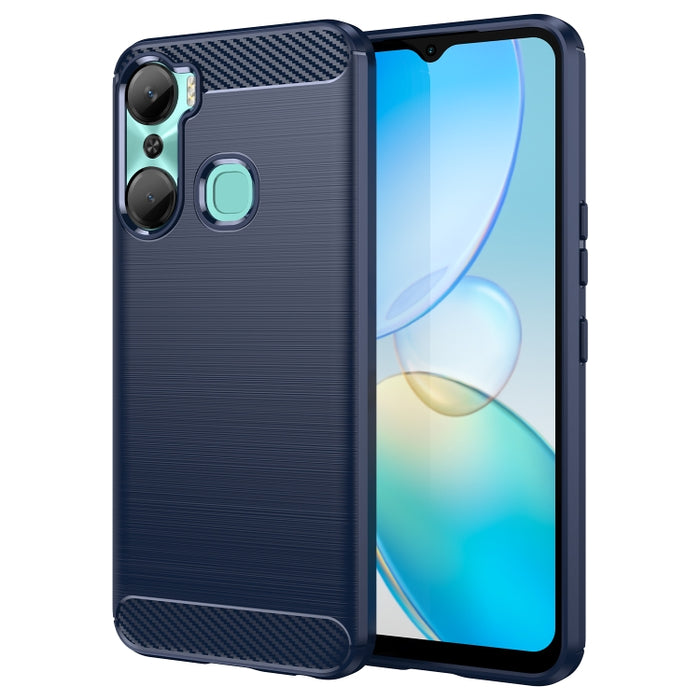 Caja de teléfono TPU de fibra de carbono con textura cepillada, For Samsung Galaxy F04, For Xiaomi Redmi K60E, For Xiaomi Poco C50, For Xiaomi Redmi Note 12 Pro Speed, For Infinix Note 12i, For Infinix Hot 12 Play, For Infinix Hot 12 Play NFC          ...