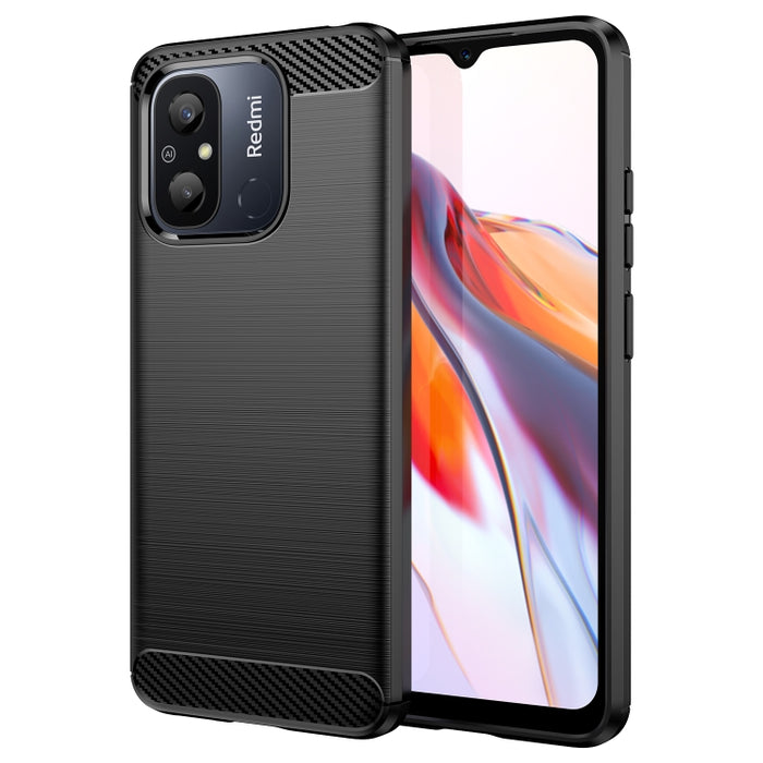 Caja de teléfono TPU de fibra de carbono con textura cepillada, For Samsung Galaxy F04, For Xiaomi Redmi K60E, For Xiaomi Poco C50, For Xiaomi Redmi Note 12 Pro Speed, For Infinix Note 12i, For Infinix Hot 12 Play, For Infinix Hot 12 Play NFC          ...