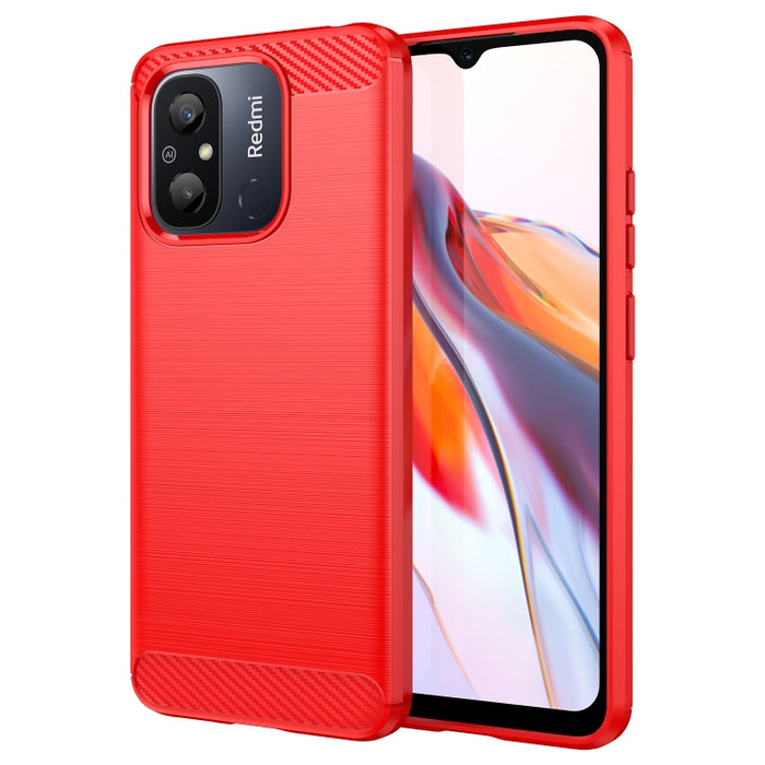 Caja de teléfono TPU de fibra de carbono con textura cepillada, For Samsung Galaxy F04, For Xiaomi Redmi K60E, For Xiaomi Poco C50, For Xiaomi Redmi Note 12 Pro Speed, For Infinix Note 12i, For Infinix Hot 12 Play, For Infinix Hot 12 Play NFC          ...