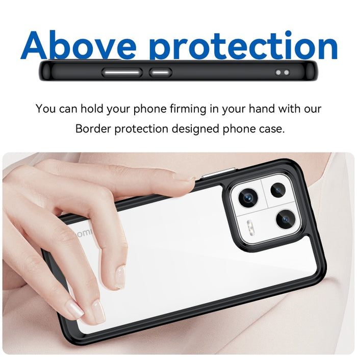 Caja colorida del teléfono de acrílico + TPU de la serie, For Xiaomi 13, For Xiaomi 13 Pro