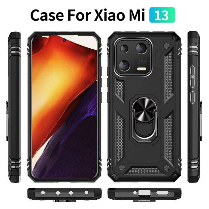Funda para teléfono TPU + PC a prueba de golpes con soporte, For Xiaomi 13, For Xiaomi 13 Pro