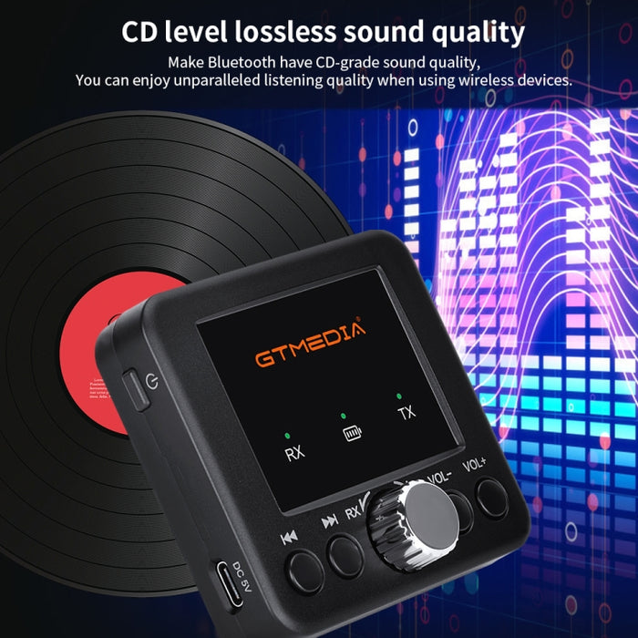GTMEDIA RT05 Bluetooth 5.0 Receptor y Transmisor de Audio Adaptador 2 en 1