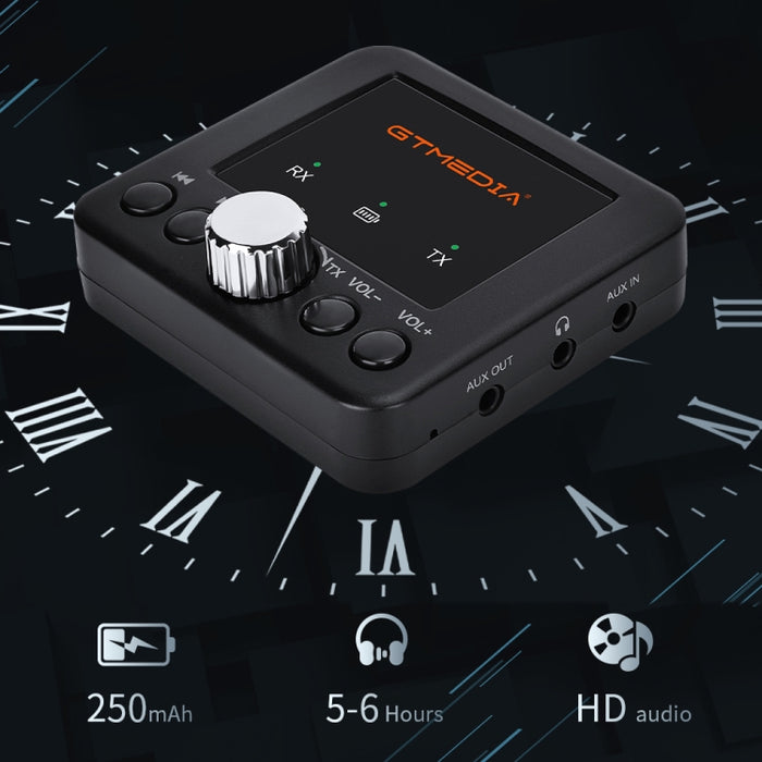 GTMEDIA RT05 Bluetooth 5.0 Receptor y Transmisor de Audio Adaptador 2 en 1