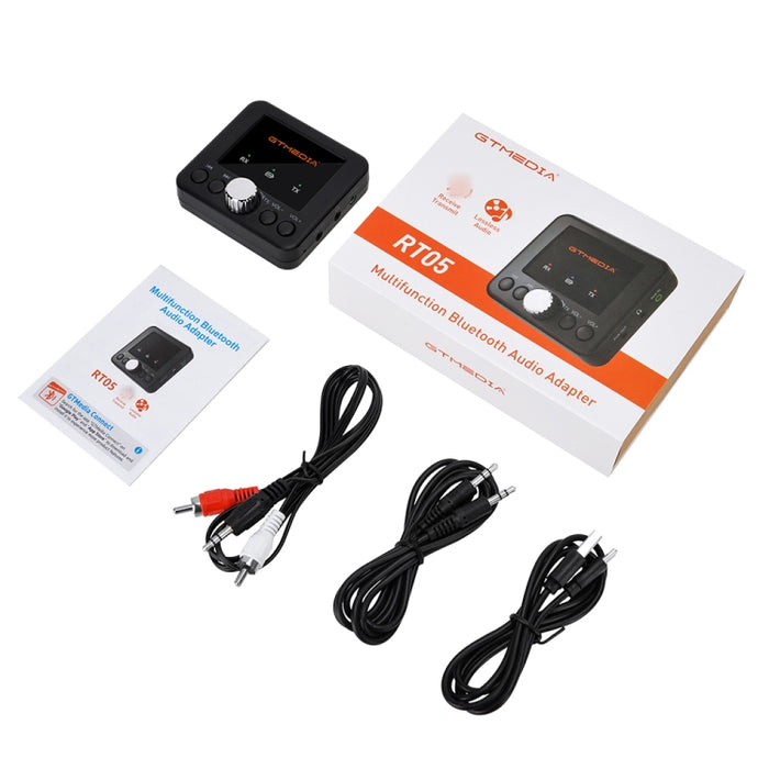 GTMEDIA RT05 Bluetooth 5.0 Receptor y Transmisor de Audio Adaptador 2 en 1