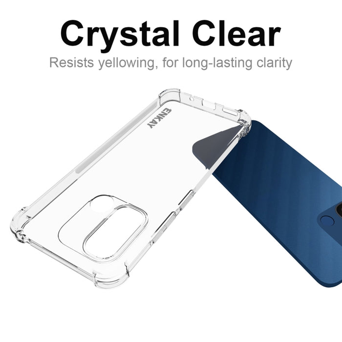 Para Redmi 12C 4G ENKAY Hat-Prince Clear TPU Funda para teléfono a prueba de golpes