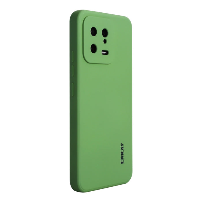 Para Xiaomi 13 ENKAY Hat-Prince Funda de teléfono de silicona líquida a prueba de golpes