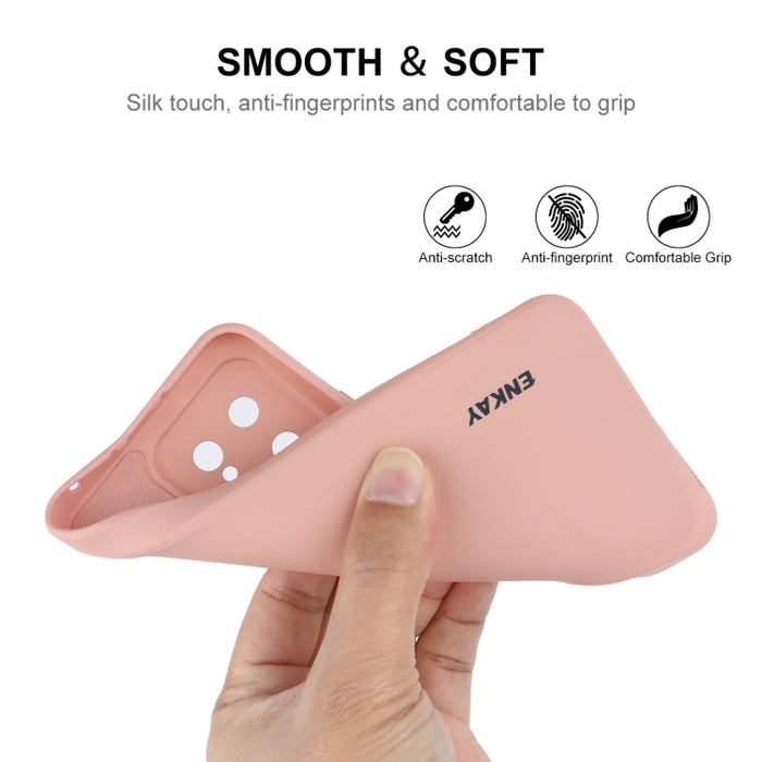 Para Xiaomi 13 ENKAY Hat-Prince Funda de teléfono de silicona líquida a prueba de golpes
