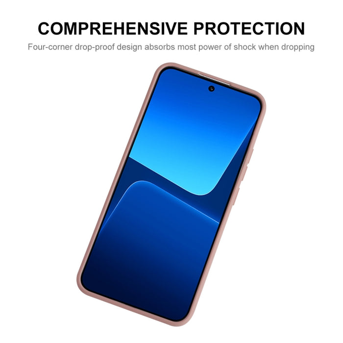 Para Xiaomi 13 ENKAY Hat-Prince Funda de teléfono de silicona líquida a prueba de golpes