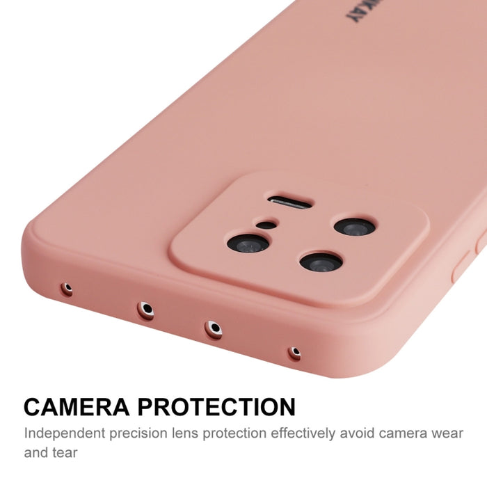 Para Xiaomi 13 ENKAY Hat-Prince Funda de teléfono de silicona líquida a prueba de golpes