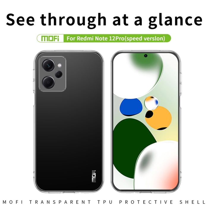 Funda de teléfono de TPU ultrafina de la serie Ming de MOFI, For Xiaomi Redmi Note 12 Pro Speed, For Google Pixel 7A, For ZTE Nubia Red Magic 8 / 8 Pro, For Tecno Spark 9 Pro 4G