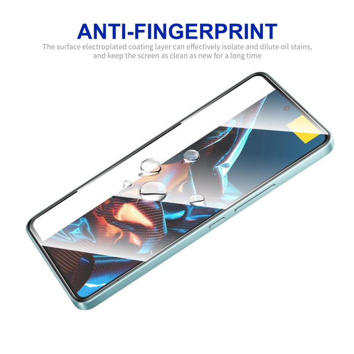Para Xiaomi Poco X5 ENKAY Hat-Prince Pegamento completo 0.26mm 9H 2.5D Vidrio templado Película completa, For Xiaomi Poco X5(1pc), For Xiaomi Poco X5(2pcs), For Xiaomi Poco X5(5pcs), For Xiaomi Poco X5(10pcs)