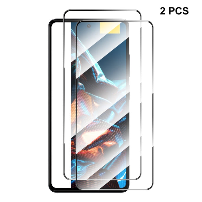 Para Xiaomi Poco X5 Pro ENKAY Hat-Prince Pegamento completo 0.26mm 9H 2.5D Vidrio templado Película completa, For Xiaomi Poco X5 Pro(1pc), For Xiaomi Poco X5 Pro(2pcs), For Xiaomi Poco X5 Pro(5pcs), For Xiaomi Poco X5 Pro(10pcs)