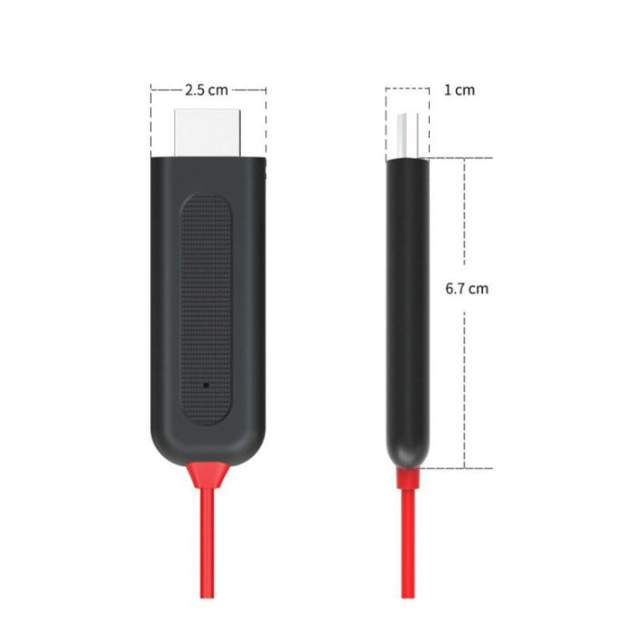 Cable adaptador de 2m y 8 pines a HDMI, convertidor de pantalla de sincronización de vídeo para iPad y iPhone