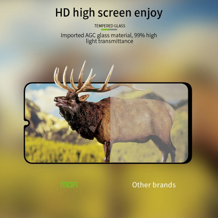 Película de vidrio templado de pantalla completa MOFI 9H 2.5D, For Samsung Galaxy A34 5G, For Honor X7A, For Honor X8A, For Xiaomi Poco C55