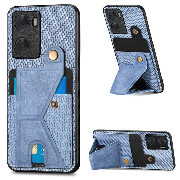 Caja del teléfono del titular de la tarjeta del tirón de la cartera de la fibra de carbono, For OPPO A57 4G, For Huawei nova Y90, For OPPO Reno9, For OPPO Reno9 Pro+, For Xiaomi Poco M5 4G, For Realme C30, For Xiaomi 13 Pro, For Xiaomi 13              ...