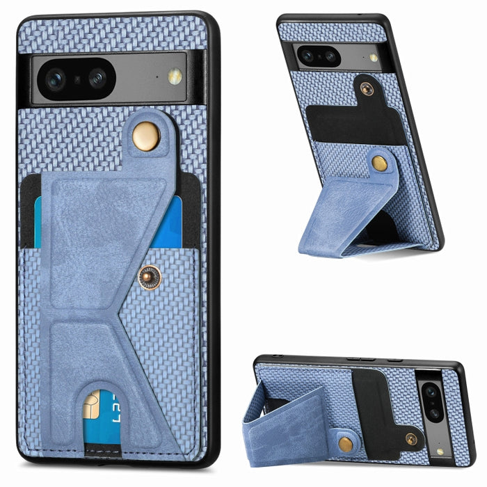 Caja del teléfono del titular de la tarjeta del tirón de la cartera de la fibra de carbono, For OPPO A57 4G, For Huawei nova Y90, For OPPO Reno9, For OPPO Reno9 Pro+, For Xiaomi Poco M5 4G, For Realme C30, For Xiaomi 13 Pro, For Xiaomi 13              ...