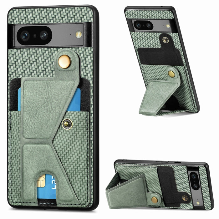 Caja del teléfono del titular de la tarjeta del tirón de la cartera de la fibra de carbono, For OPPO A57 4G, For Huawei nova Y90, For OPPO Reno9, For OPPO Reno9 Pro+, For Xiaomi Poco M5 4G, For Realme C30, For Xiaomi 13 Pro, For Xiaomi 13              ...
