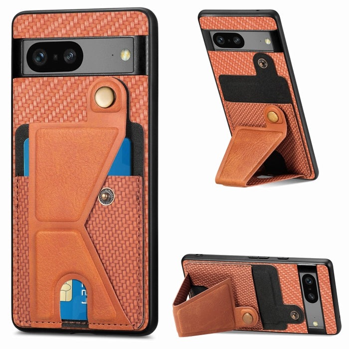 Caja del teléfono del titular de la tarjeta del tirón de la cartera de la fibra de carbono, For OPPO A57 4G, For Huawei nova Y90, For OPPO Reno9, For OPPO Reno9 Pro+, For Xiaomi Poco M5 4G, For Realme C30, For Xiaomi 13 Pro, For Xiaomi 13              ...