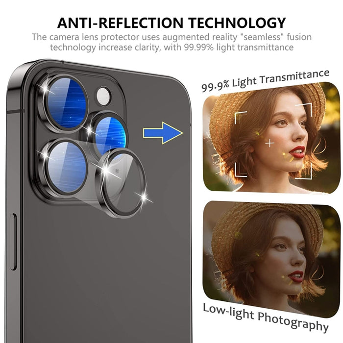 Para iPhone 14 Pro / 14 Pro Max ENKAY AR Lente de cámara antirreflejo Película completa de vidrio, For iPhone 14 Pro / 14 Pro Max