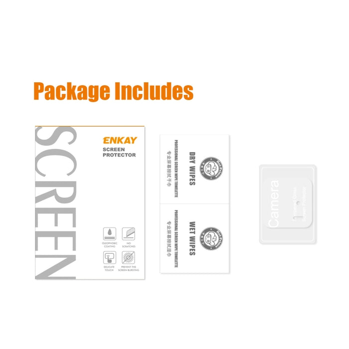 Para Xiaomi 13 ENKAY Hat-Prince 9H Lente de cámara trasera Película de vidrio templado, 1pc, 2pcs, 5pcs, 10pcs