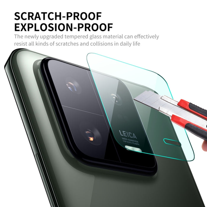 Para Xiaomi 13 Pro ENKAY Hat-Prince 9H Lente de cámara trasera Película de vidrio templado, 1pc, 2pcs, 5pcs, 10pcs