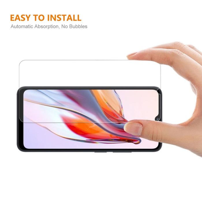 Para Xiaomi Poco C55 / Redmi 12C ENKAY Hat-Prince 0.26mm 9H 2.5D Alta película de vidrio templado de aluminio y silicio, For Xiaomi Poco C55 / Redmi 12C(1pc), For Xiaomi Poco C55 / Redmi 12C(2pcs), For Xiaomi Poco C55 / Redmi 12C(5pcs)                 ...