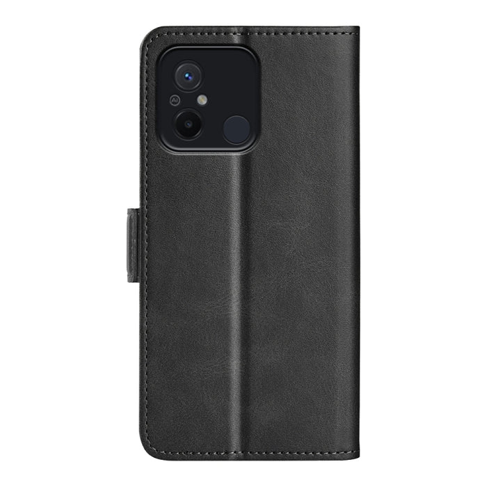 Para Xiaomi Redmi 12C Funda de cuero con tapa horizontal con hebilla magnética de doble cara, For Xiaomi Redmi 12C
