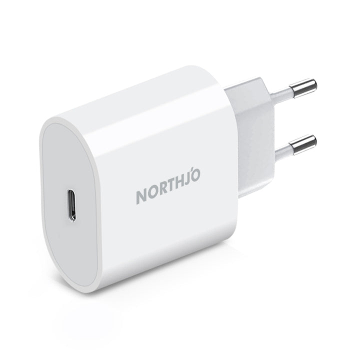NORTHJO NOPD2000 PD 20W USB-C / Type-C Cargador de pared rápido de puerto único, US Plug, EU Plug