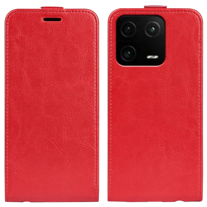 Para Xiaomi 13 Pro R64 Textura Vertical Funda de cuero con tapa para teléfono, For Xiaomi 13 Pro