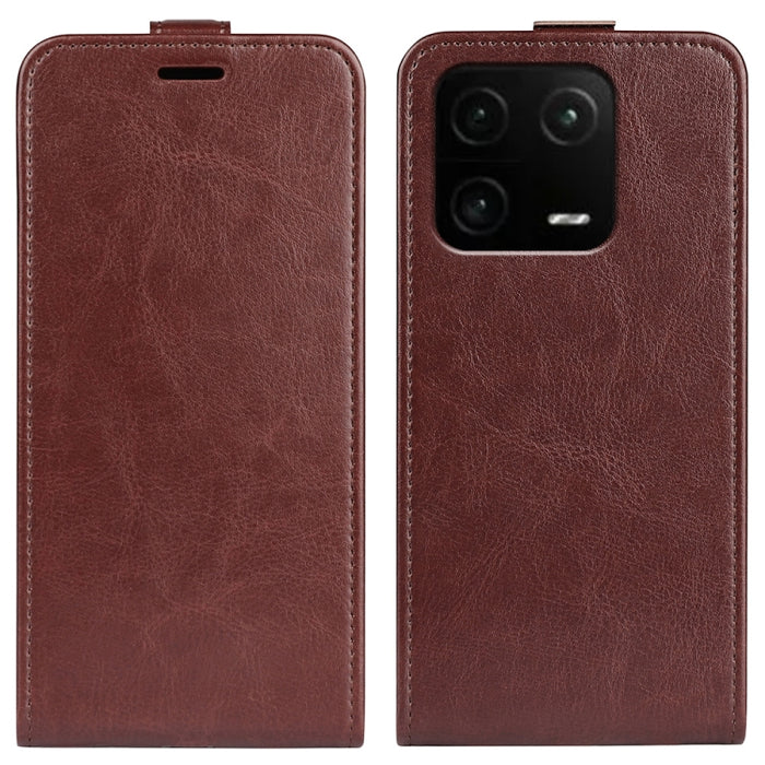 Para Xiaomi 13 Pro R64 Textura Vertical Funda de cuero con tapa para teléfono, For Xiaomi 13 Pro