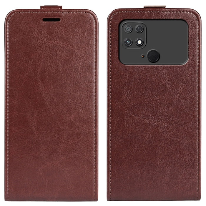 Para Xiaomi Poco C40 R64 Textura Vertical Funda de cuero con tapa para teléfono, For Xiaomi Poco C40