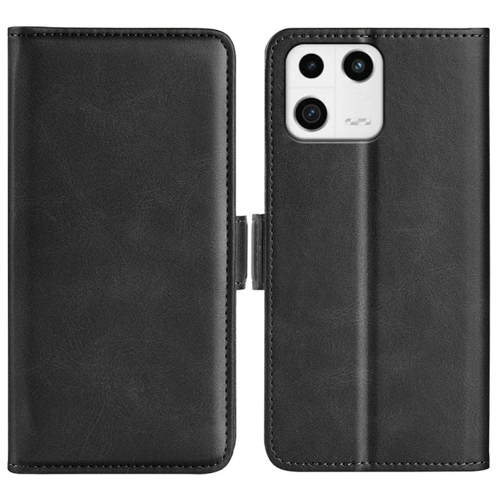 Para Xiaomi 13 Funda de cuero con tapa horizontal con hebilla magnética de doble cara, For Xiaomi 13