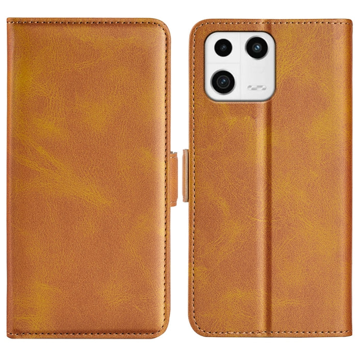 Para Xiaomi 13 Funda de cuero con tapa horizontal con hebilla magnética de doble cara, For Xiaomi 13