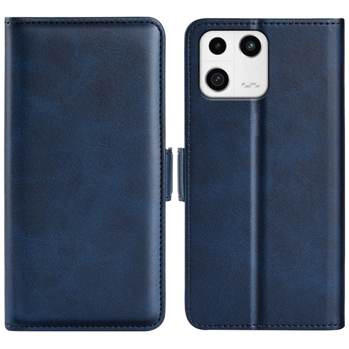 Para Xiaomi 13 Funda de cuero con tapa horizontal con hebilla magnética de doble cara, For Xiaomi 13