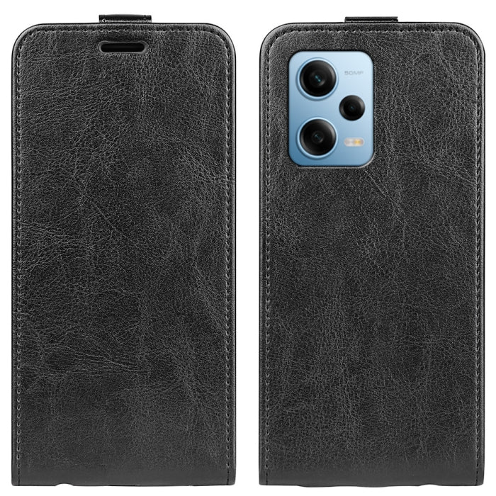 Para Xiaomi Redmi Note 12 Pro 5G Global R64 Textura Vertical Flip Funda de cuero para teléfono, For Xiaomi Redmi Note 12 Pro 5G Global