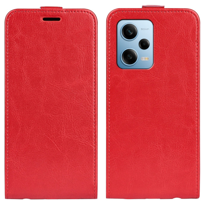 Para Xiaomi Redmi Note 12 Pro 5G Global R64 Textura Vertical Flip Funda de cuero para teléfono, For Xiaomi Redmi Note 12 Pro 5G Global