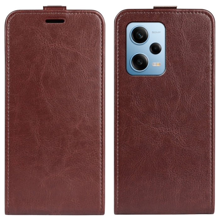 Para Xiaomi Redmi Note 12 Pro 5G Global R64 Textura Vertical Flip Funda de cuero para teléfono, For Xiaomi Redmi Note 12 Pro 5G Global