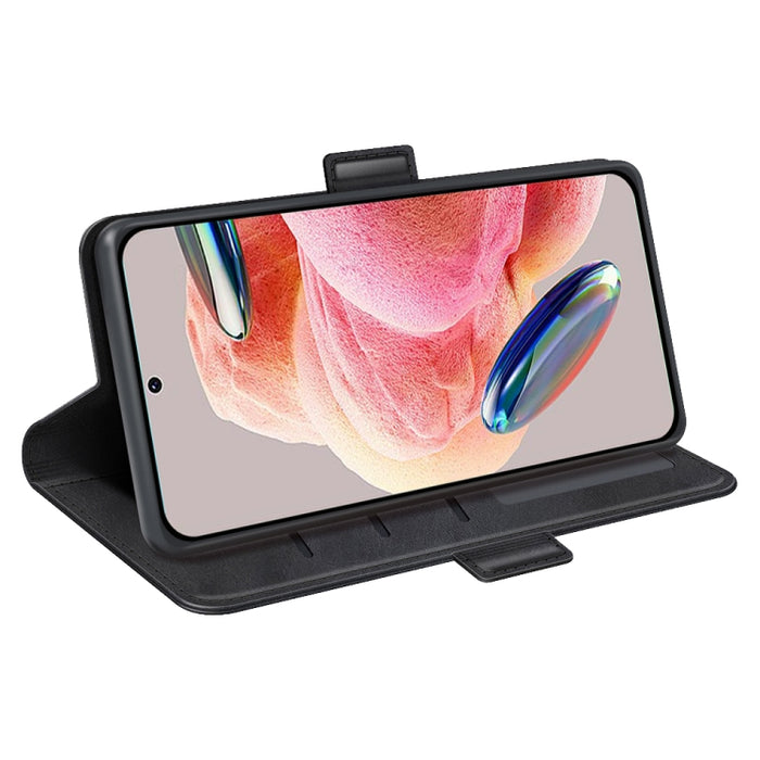Para Xiaomi Redmi Note 12 4G Global Doble lado Hebilla magnética Funda de cuero con tapa horizontal para teléfono, For Xiaomi Redmi Note 12 4G Global