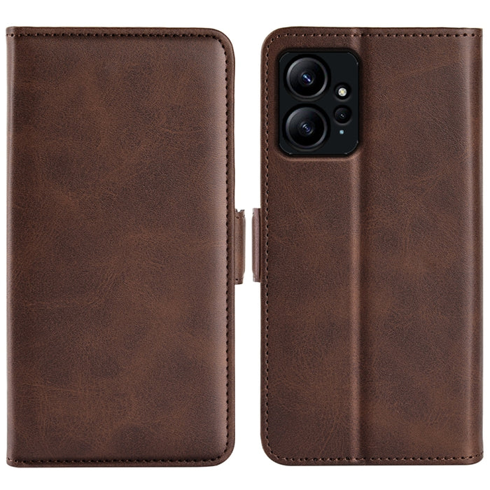 Para Xiaomi Redmi Note 12 4G Global Doble lado Hebilla magnética Funda de cuero con tapa horizontal para teléfono, For Xiaomi Redmi Note 12 4G Global