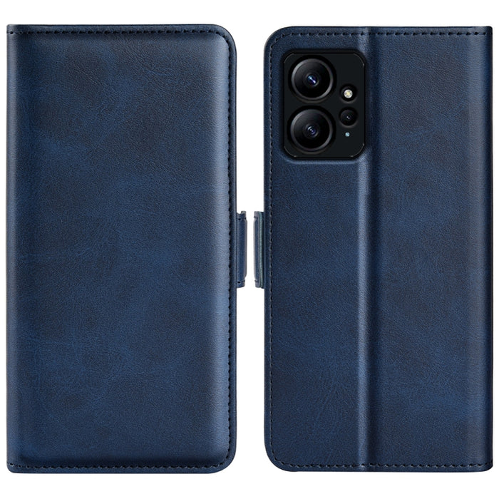 Para Xiaomi Redmi Note 12 4G Global Doble lado Hebilla magnética Funda de cuero con tapa horizontal para teléfono, For Xiaomi Redmi Note 12 4G Global