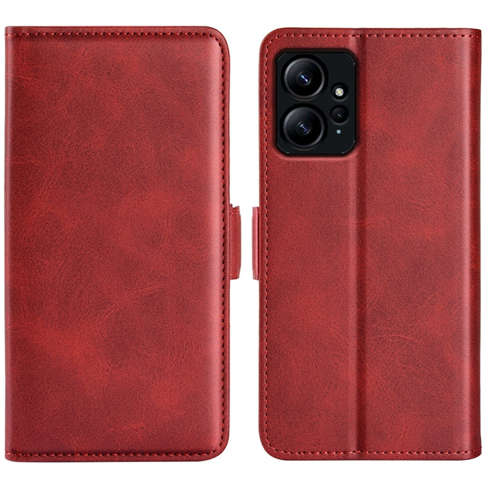 Para Xiaomi Redmi Note 12 4G Global Doble lado Hebilla magnética Funda de cuero con tapa horizontal para teléfono, For Xiaomi Redmi Note 12 4G Global
