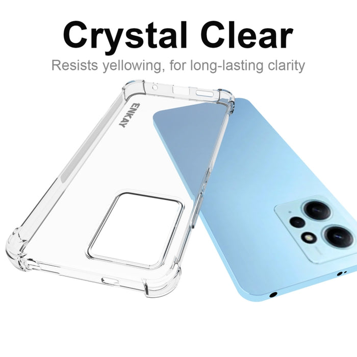Para Xiaomi Redmi Note 12 4G Global ENKAY Clear TPU Funda de teléfono antideslizante a prueba de golpes, For Xiaomi Redmi Note 12 4G Global