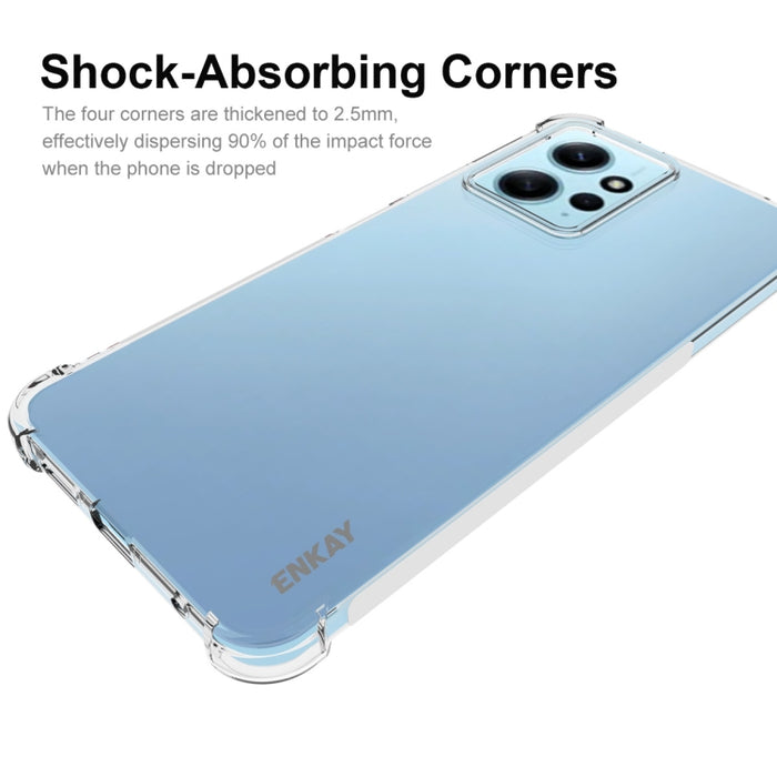 Para Xiaomi Redmi Note 12 4G Global ENKAY Clear TPU Funda de teléfono antideslizante a prueba de golpes, For Xiaomi Redmi Note 12 4G Global