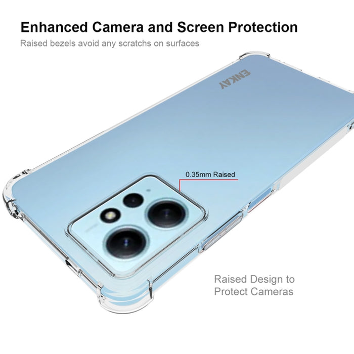 Para Xiaomi Redmi Note 12 4G Global ENKAY Clear TPU Funda de teléfono antideslizante a prueba de golpes, For Xiaomi Redmi Note 12 4G Global