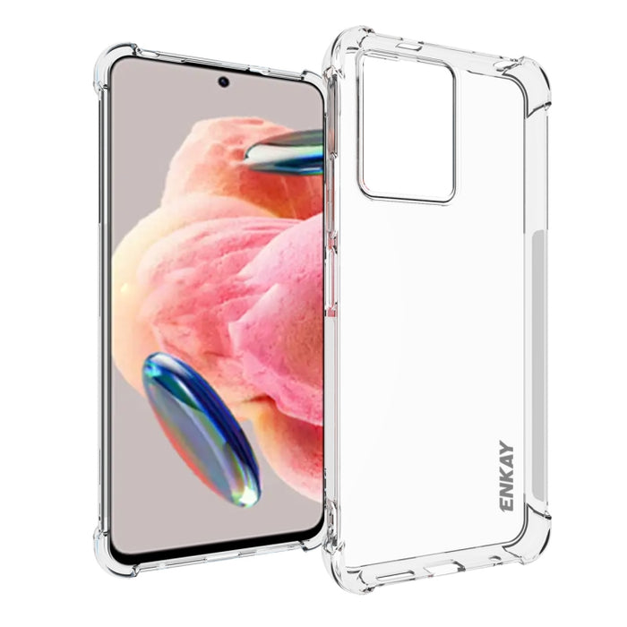 Para Xiaomi Redmi Note 12 4G Global ENKAY Clear TPU Funda de teléfono antideslizante a prueba de golpes, For Xiaomi Redmi Note 12 4G Global